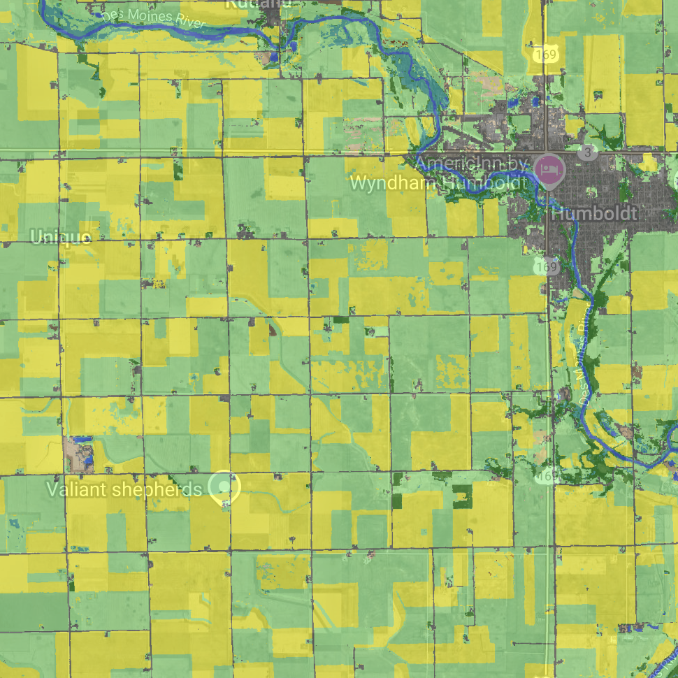 Crop Data Layer Map